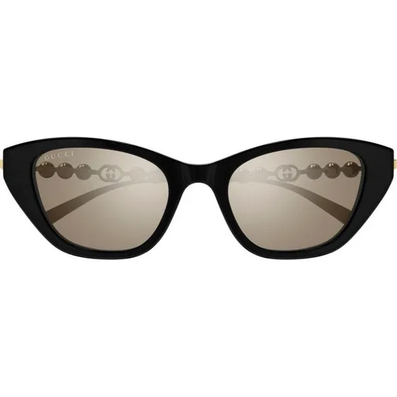 Gucci GG1968S Occhiali da Sole Cat-Eye Nero e Marrone