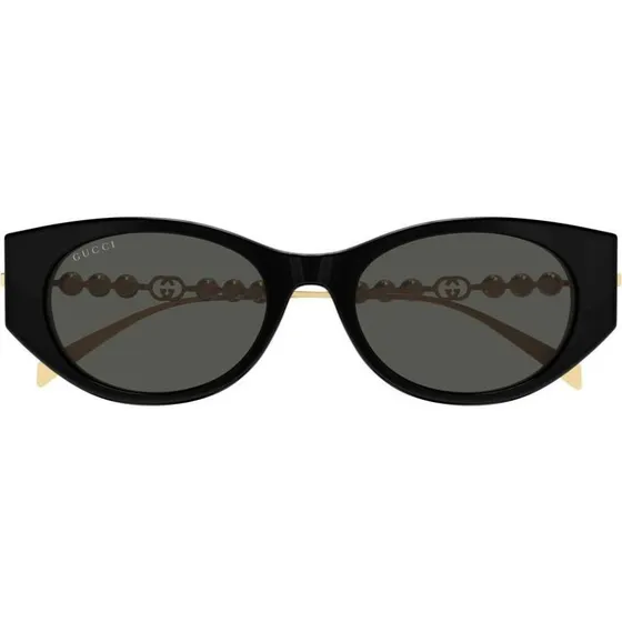 Gucci GG1970SA Occhiali da Sole Cat-Eye Nero e Grigio 54mm