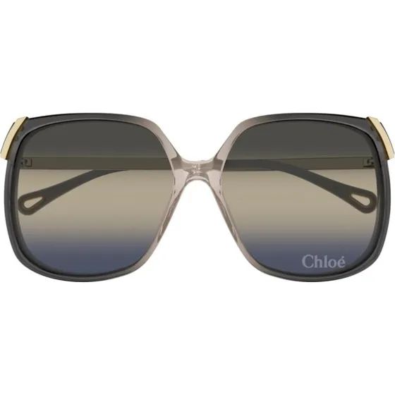Chloé Ch0286S Occhiali da Sole Oversize Oro e Grigio