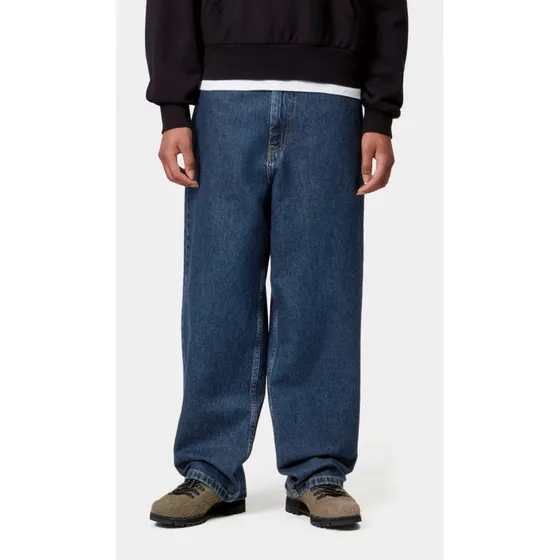 Carhartt WIP Jeans Largo Donna Brandon Blu Stone Washed