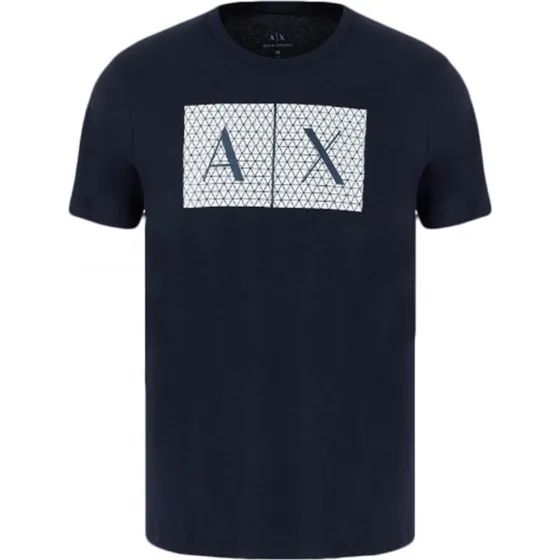 Armani Exchange T-shirt uomo logo blu navy taglia S