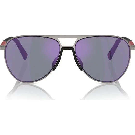 Prada Linea Rossa PS 53ZS Occhiali da Sole Pilot Uomo Rutenio Blu