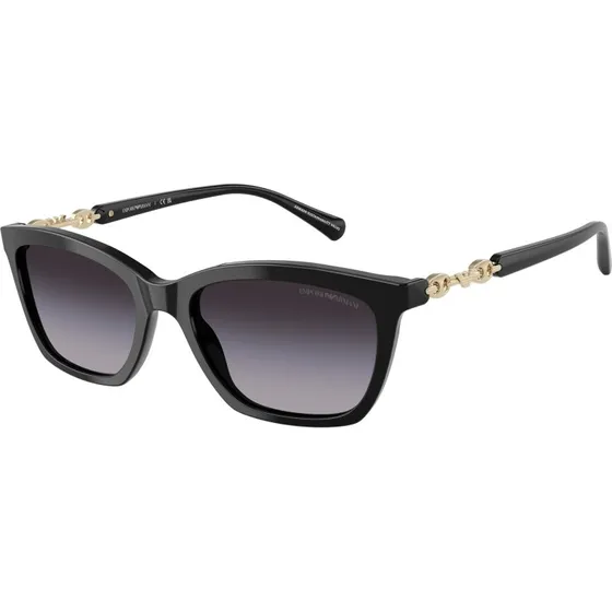 Emporio Armani EA4238 50178G Occhiali da Sole Cat Eye Nero e Grigio