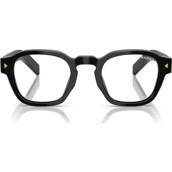 Prada PR A16S Occhiali da Sole Uomo Nero Squadrati