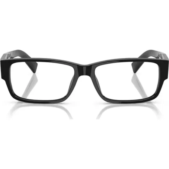 Prada PR B09V Occhiali da Vista Uomo Neri in Acetato