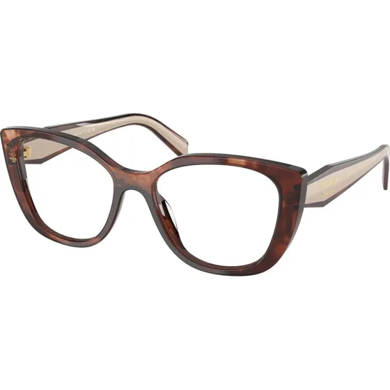 Prada PR B04V 07R1O1 Montature Occhiali Vista Cat Eye Marrone
