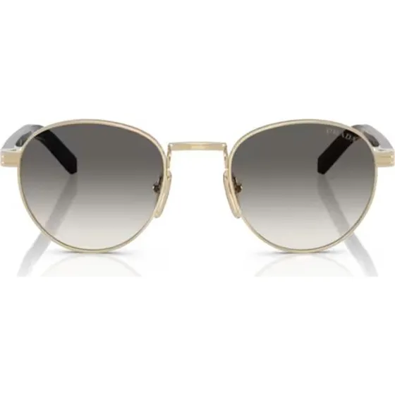 Prada PR B52S Occhiali da Sole Donna Oro e Grigio 49mm
