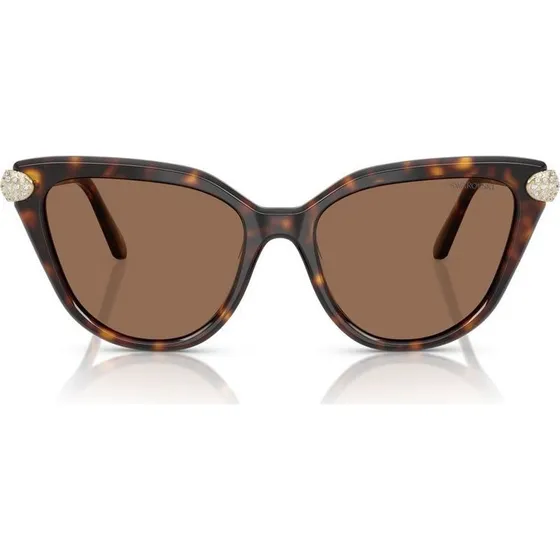 Swarovski Occhiali da Sole SK 6039 Cat-Eye Avana Marrone 56mm