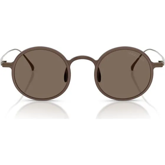 Giorgio Armani AR 6173T Occhiali da Sole Uomo Marrone Rotondi