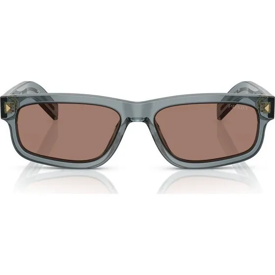 Prada PR B11S Occhiali da Sole Uomo Blu e Marrone 55mm