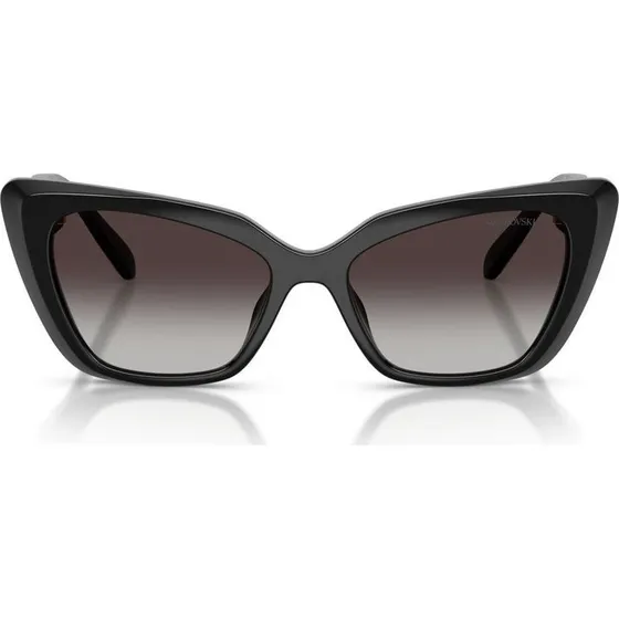 Swarovski Occhiali da Sole Cat-Eye SK 6047 Nero e Grigio 54mm