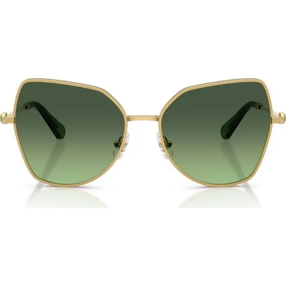 Swarovski Occhiali da Sole SK 7037 Farfalla Oro e Verde 58mm