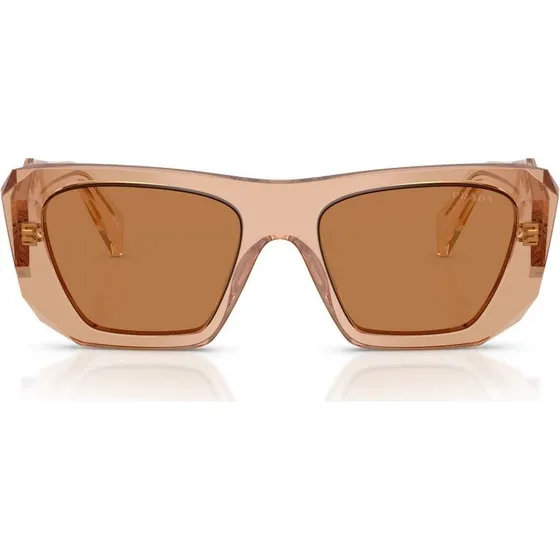 Prada PR B18S Occhiali da Sole Donna Marrone Squadrati 53mm