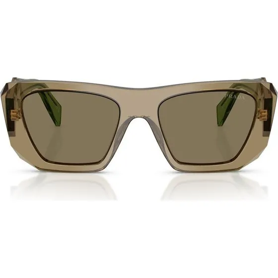 Prada PR B18S Occhiali da Sole Donna Marrone Squadrati 53mm