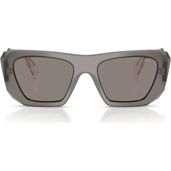Prada PR B18S Occhiali da Sole Quadrati Grigio Donna