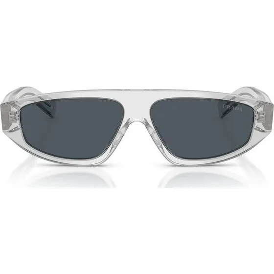 Prada PR C02S Occhiali da Sole Uomo Trasparente Grigio 57mm