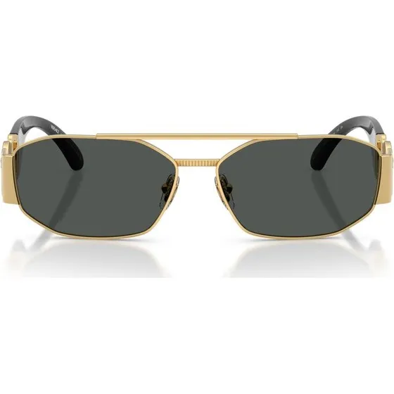 Versace VE 2287 Occhiali da Sole Uomo Oro e Grigio Geometrici