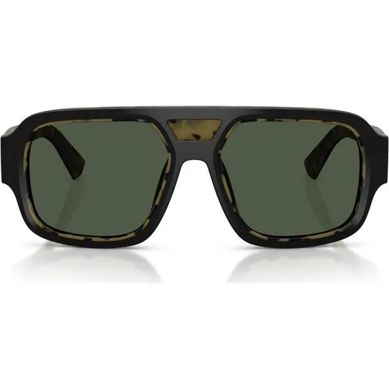 Dolce & Gabbana DG 4516 Occhiali da Sole Uomo Pilot Nero Verde
