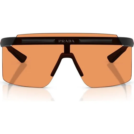 Prada Linea Rossa PS B06S Occhiali da Sole Uomo Nero e Arancione
