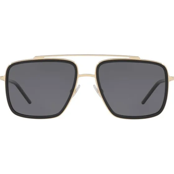 Dolce & Gabbana Madison DG 2220 Occhiali da Sole Uomo Oro e Grigio