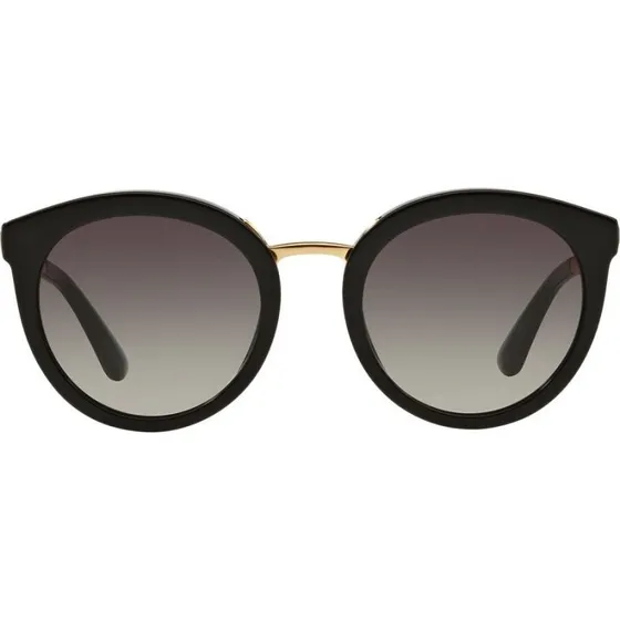 Dolce & Gabbana DG 4268 Occhiali da Sole Donna Rotondi Neri
