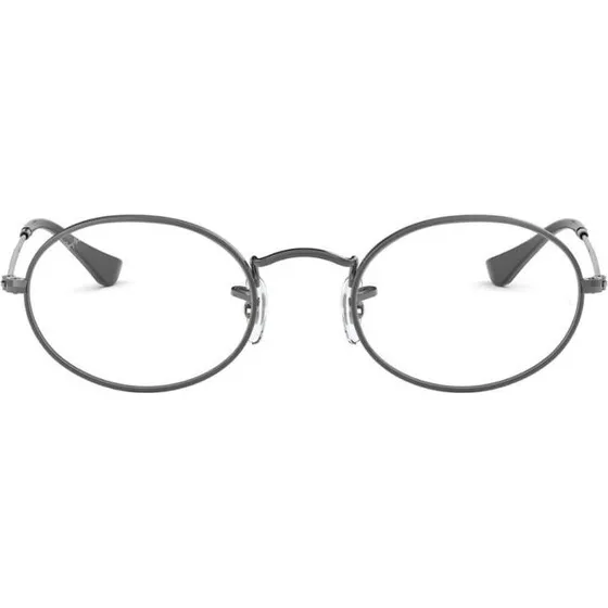 Ray-Ban RX 3547V Oval Metal: Occhiali da Vista Unisex Rutenio