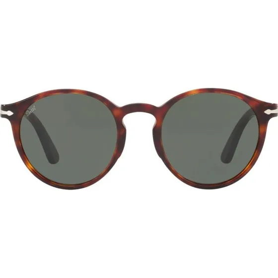 Persol PO 3171S Occhiali da Sole Uomo Avana Rotondi Verde 52mm