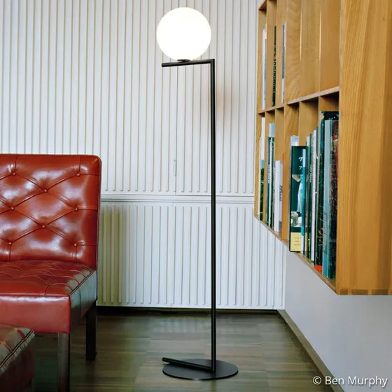Flos IC F2 Piantana Nero Opaco - Design Minimalista
