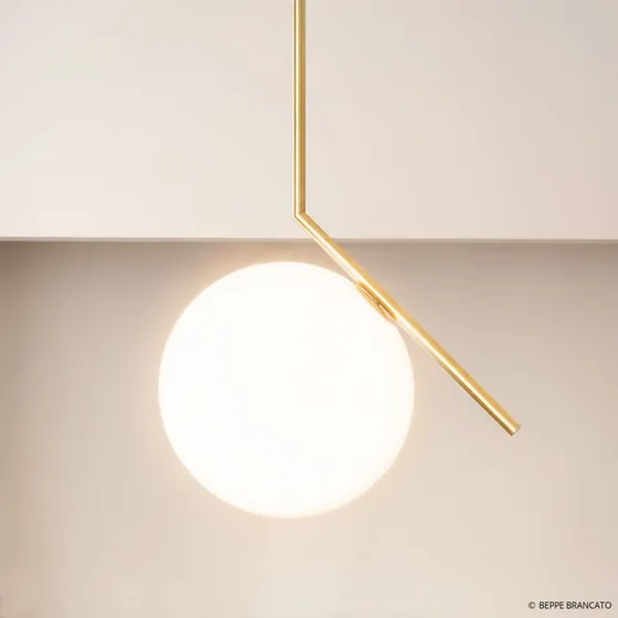 Flos IC S1 Lampada a Sospensione in Ottone