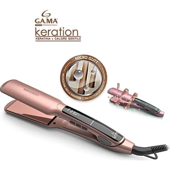 GA.MA Piastra Keration X-Wide Digital per Capelli Lunghi