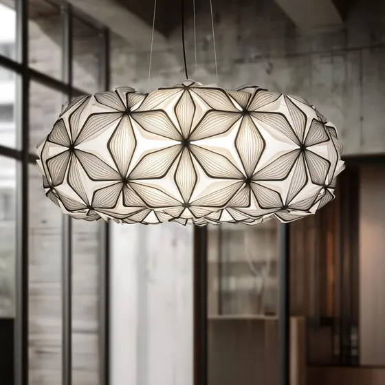 Slamp Lampada a sospensione C'EST LA VIE nera, Ø 70 cm