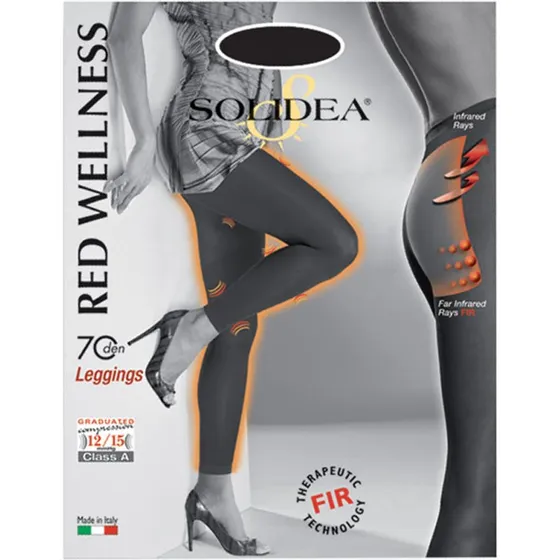Solidea Red Wellness 70 Den Leggings Compressione Graduata 12-15mmHg