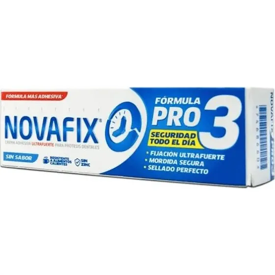 Novafix Formula Pro 3 Crema Adesiva per Protesi Insapore 50g