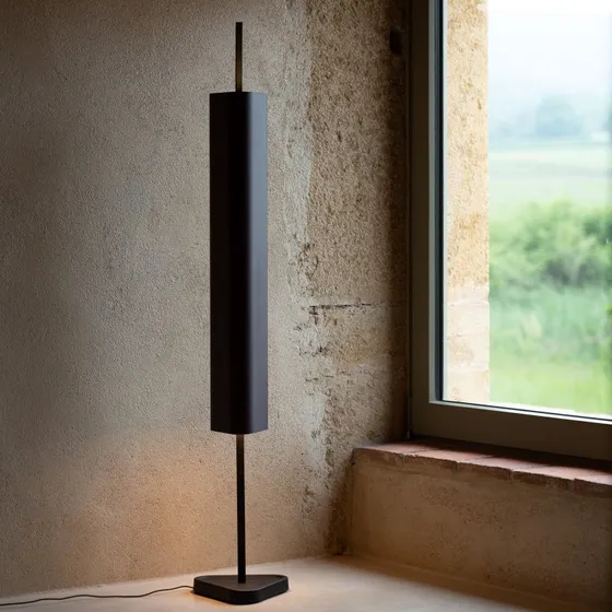 Piantana FLOS Emi LED Rosso Scuro Dimmerabile