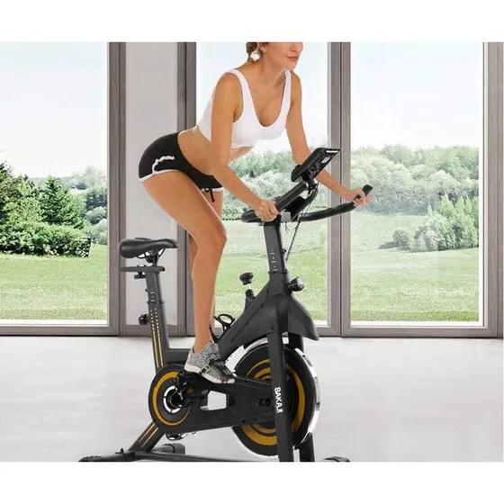 BAKAJI Cyclette Spinning Bike con Display LCD Bluetooth