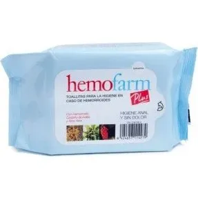 Hemofarm Plus Salviette igieniche per emorroidi, 20 bustine