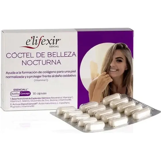 Elifexir Essential Night Beauty Cocktail Acido Ialuronico 30 Capsule