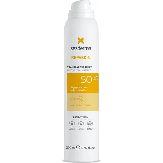 Sesderma Repaskin Spray Solare Trasparente SPF 50, 200 ml