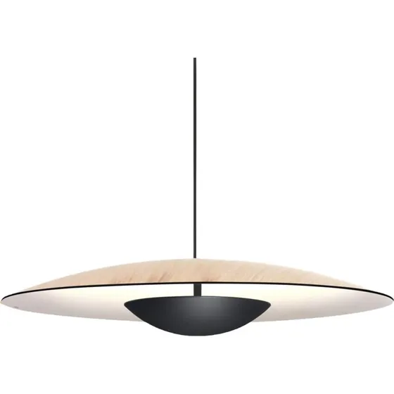 MARSET Lampada a sospensione Ginger LED Ø32cm Rovere/Bianco