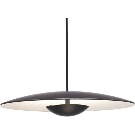 MARSET Lampada a sospensione Ginger Ø32cm Wengé/Bianco