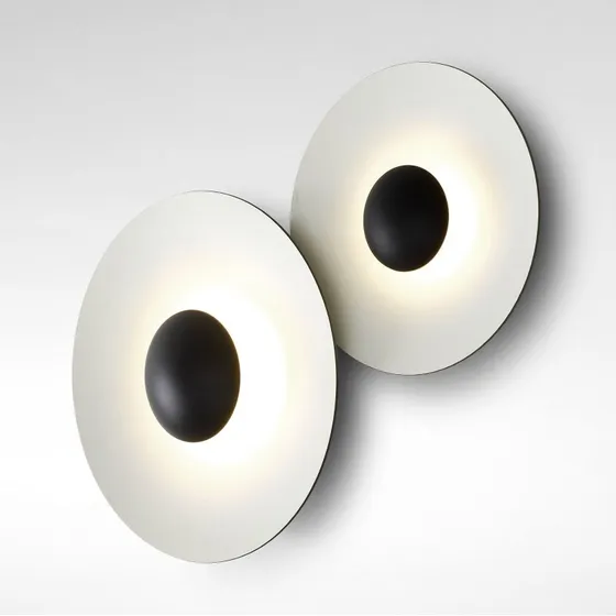 Marset Ginger 20C Applique a LED Ø20cm Marrone/Bianco