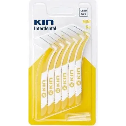 Kin Spazzolino Interdentale Mini 1,1 mm - Confezione da 6 pezzi