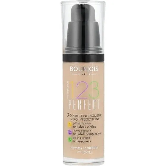 Bourjois 1, 2, 3 Perfect Fondotinta 53 Beige Chiaro 30 ml