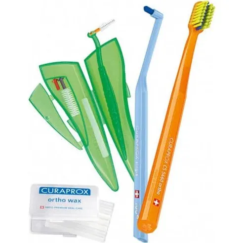 Curaprox Ortho Kit - Set Igiene Orale per Apparecchi Ortodontici