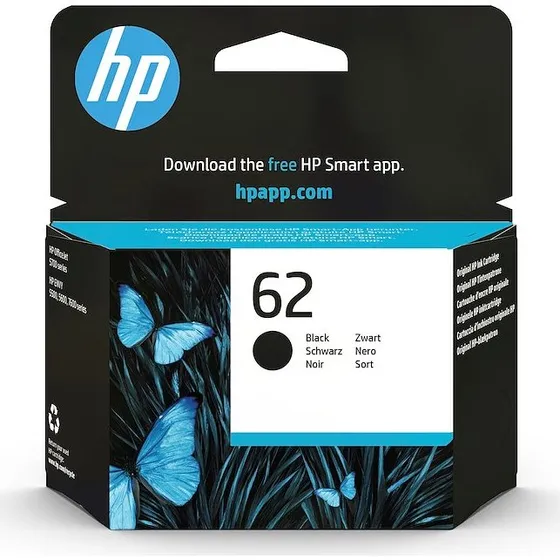 HP 62 Nero Cartuccia Inchiostro C2P04AE