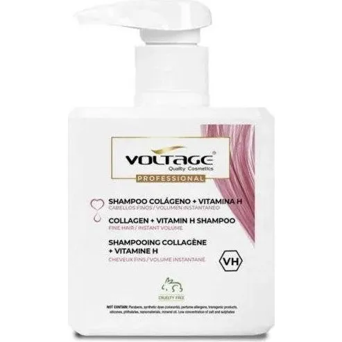 Voltage Cosmetics Shampoo al Collagene e Vitamina H 500ml