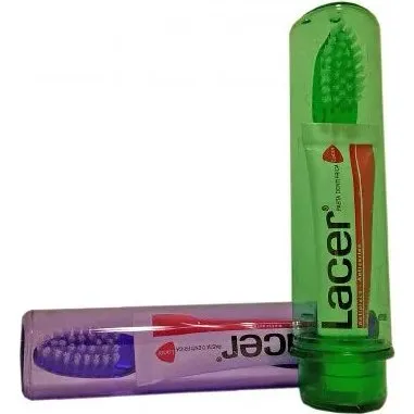 Spazzolino da Viaggio Lacer con Setole Tynex
