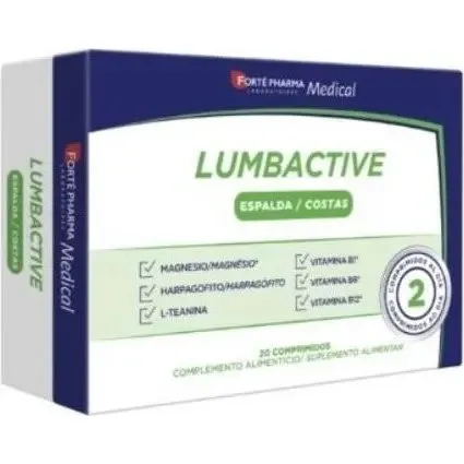 Forté Pharma Lumbative Back - Integratore per la schiena, 20 compresse