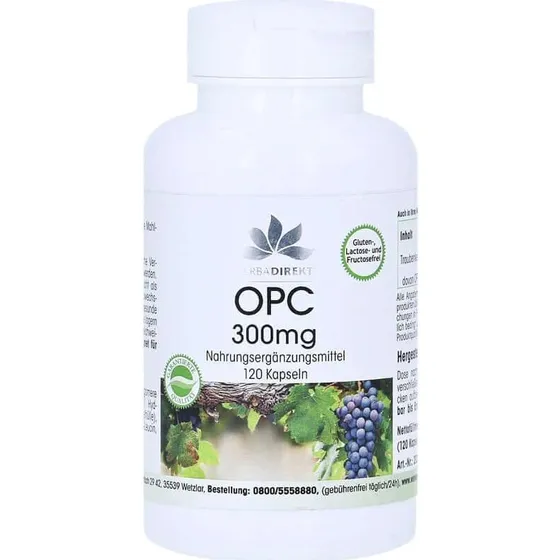 Warnke Vitalstoffe OPC Estratto di Semi d'Uva 300 mg - 120 Capsule