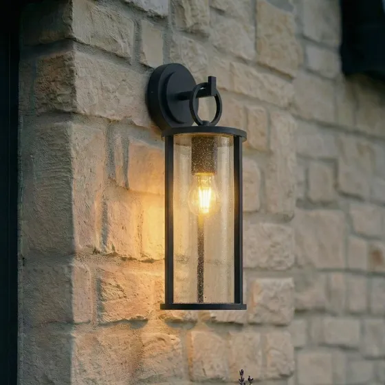 Lucande Lampada da esterno Emmeline a bolle in alluminio, 45 cm